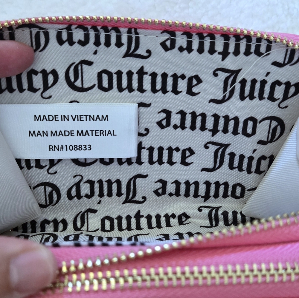 ✨️HP✨️ Juicy🍊 Couture "Wing It" Double✌️ Medium Zip Around Wallet - NWT - Picture 12 of 16